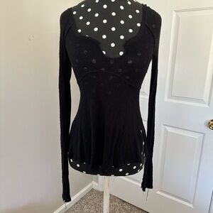 Free People Intimately Black Top